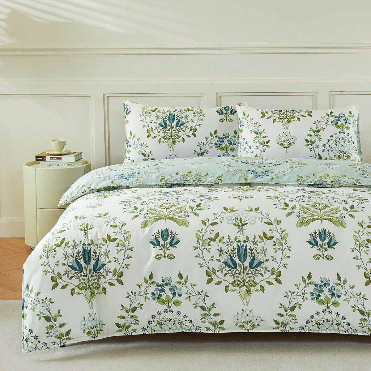 HOYACASA 300織純棉雙人床包兩用被套四件組 152公分 X 190公分 歡聚 HOYACASA 300織純棉雙人床包兩用被套四件組 152公分 X 190公分 歡聚