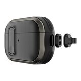 MAGEASY Odyssey 抗衝擊磁扣手繩耳機殼 AirPods Pro 1 & 2 金屬黑