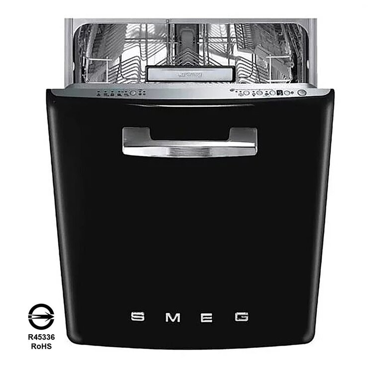 SMEG 高熱壓旋風烤箱 曜岩黑 SF6905N1 + SMEG 嵌入式洗碗機 曜岩黑 ST2FABBLK2 組合