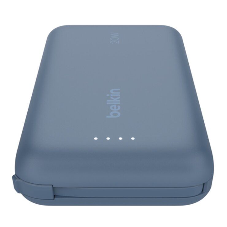 Belkin BoostCharge Pro 10K自帶線行動電源 2入 藍