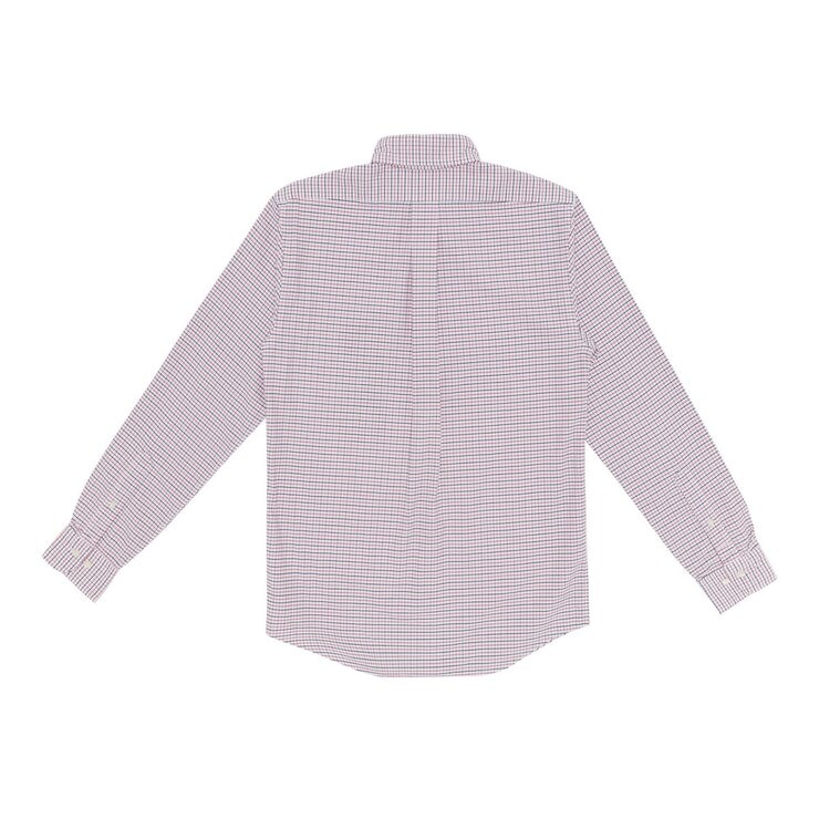 Brooks Brothers 男長袖襯衫 紅白格紋 M