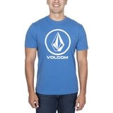 Volcom 男短袖圖案上衣 藍色
