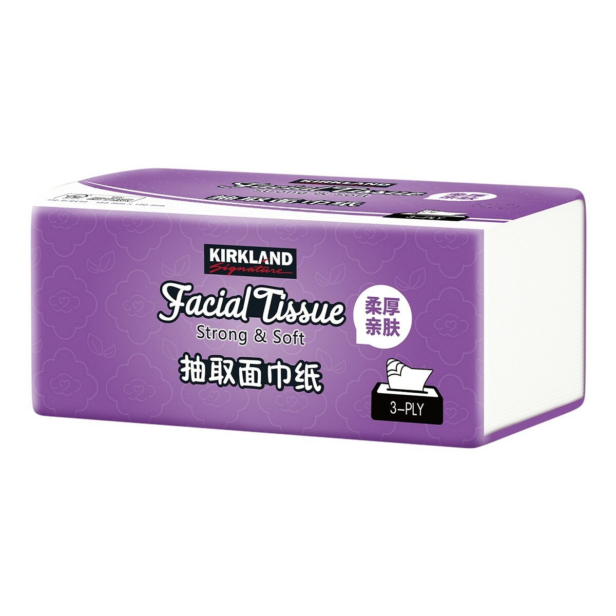 科克蘭 三層抽取式袋裝面紙 110抽 X 24包