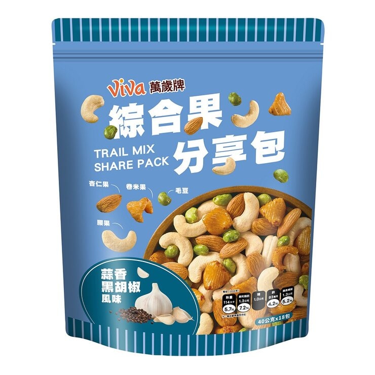 萬歲牌 綜合果分享包蒜香黑胡椒風味 40公克 X 18入