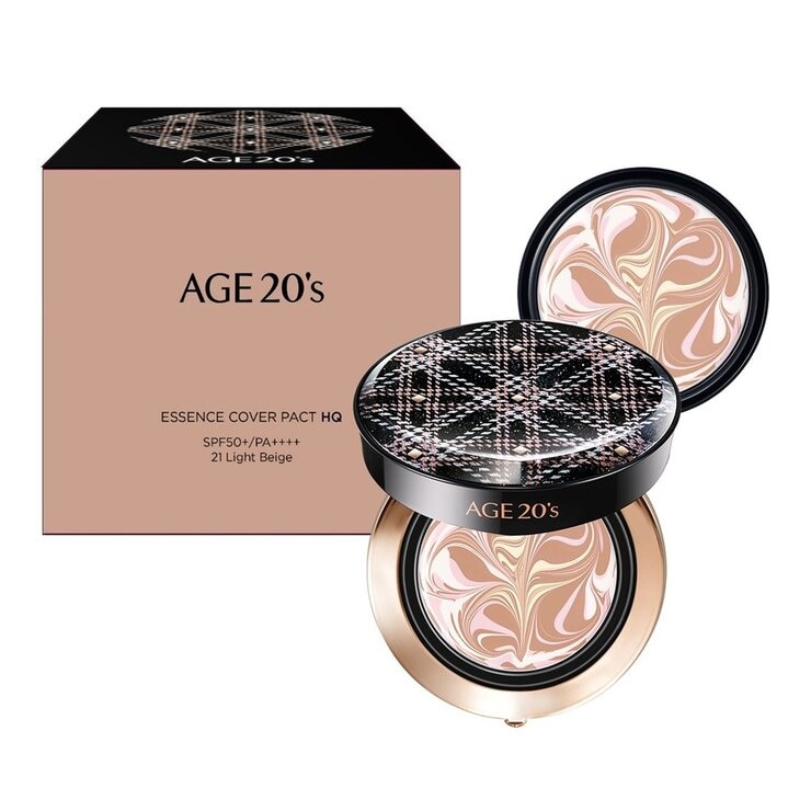 AGE20's 鉑金奢華光綻爆水粉餅 SPF50+/PA++++ 21 亮白色