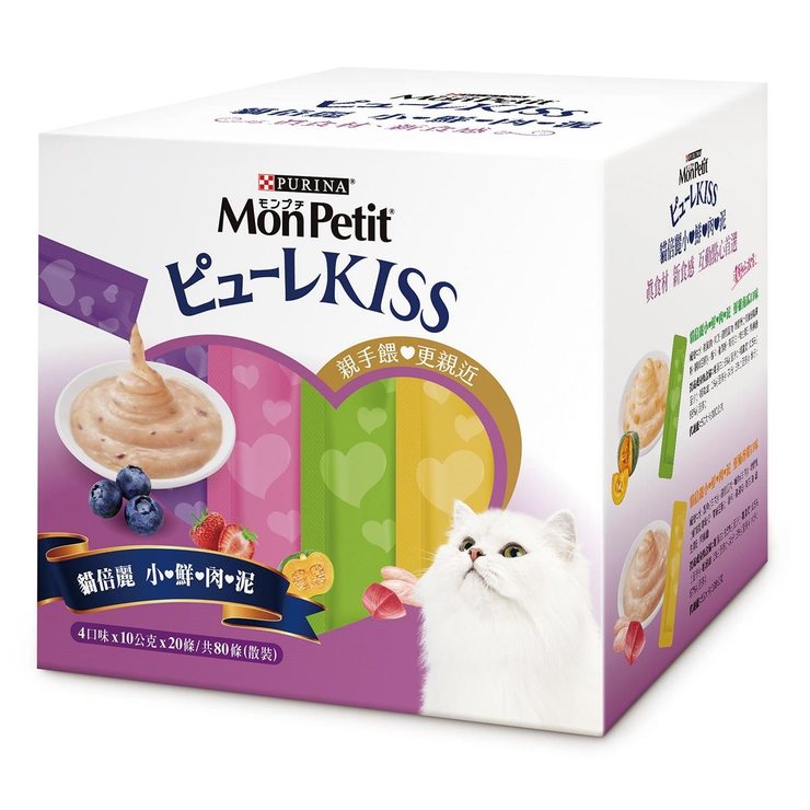 Mon Petit 貓倍麗 小鮮肉泥 綜合口味 10公克 X 80入