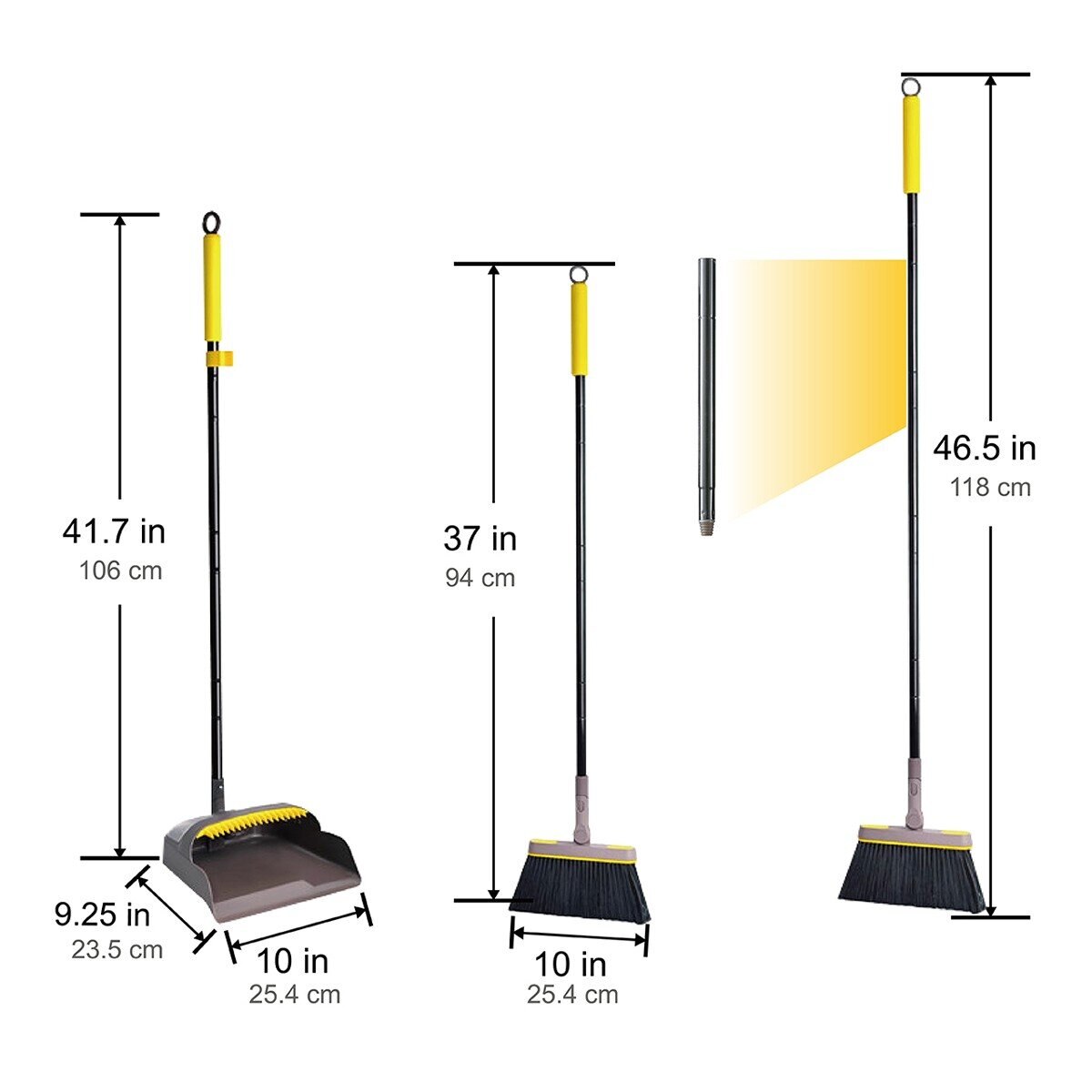 Carrara 掃帚畚箕組 灰黃 Carrara 掃帚畚箕組 灰黃