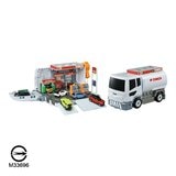 Tomica 變形消防局 / 加油站 附1台小車 / 3歲以上
