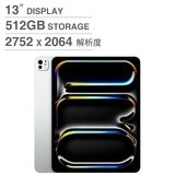 Apple 13 吋 iPad Pro Wi‑Fi 512GB 配備標準玻璃