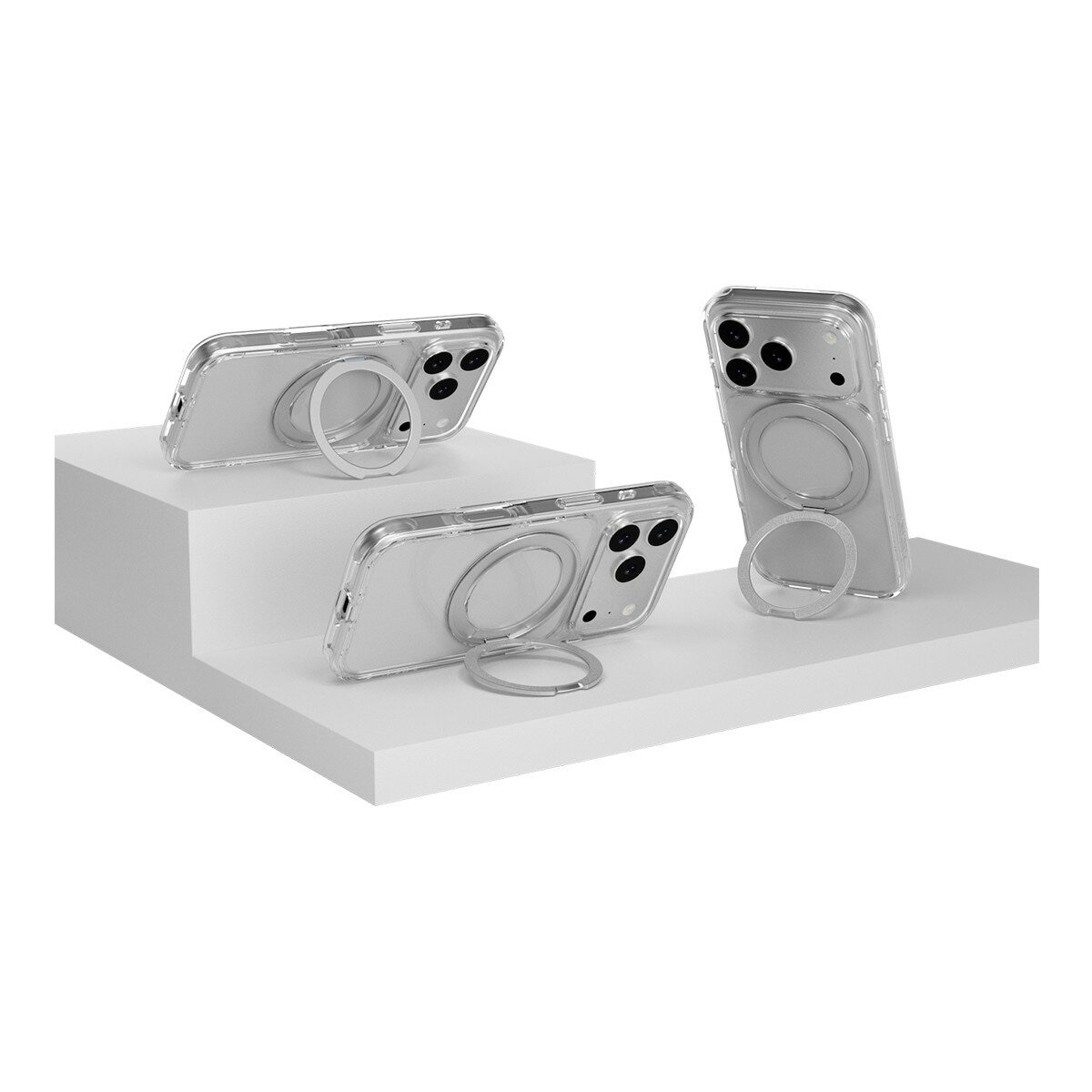 MAGEASY MagStand 360 M 磁吸旋轉支架防摔手機殼 iPhone 17 Pro(透明) + 鏡頭保護貼Lenz 鈦合金(午夜鈦) + Vetro 9H 鋼化玻璃保護膜 MAGEASY MagStand 360 M 磁吸旋轉支架防摔手機殼 iPhone 17 Pro(透明) + 鏡頭保護貼Lenz 鈦合金(午夜鈦) + Vetro 9H 鋼化玻璃保護膜