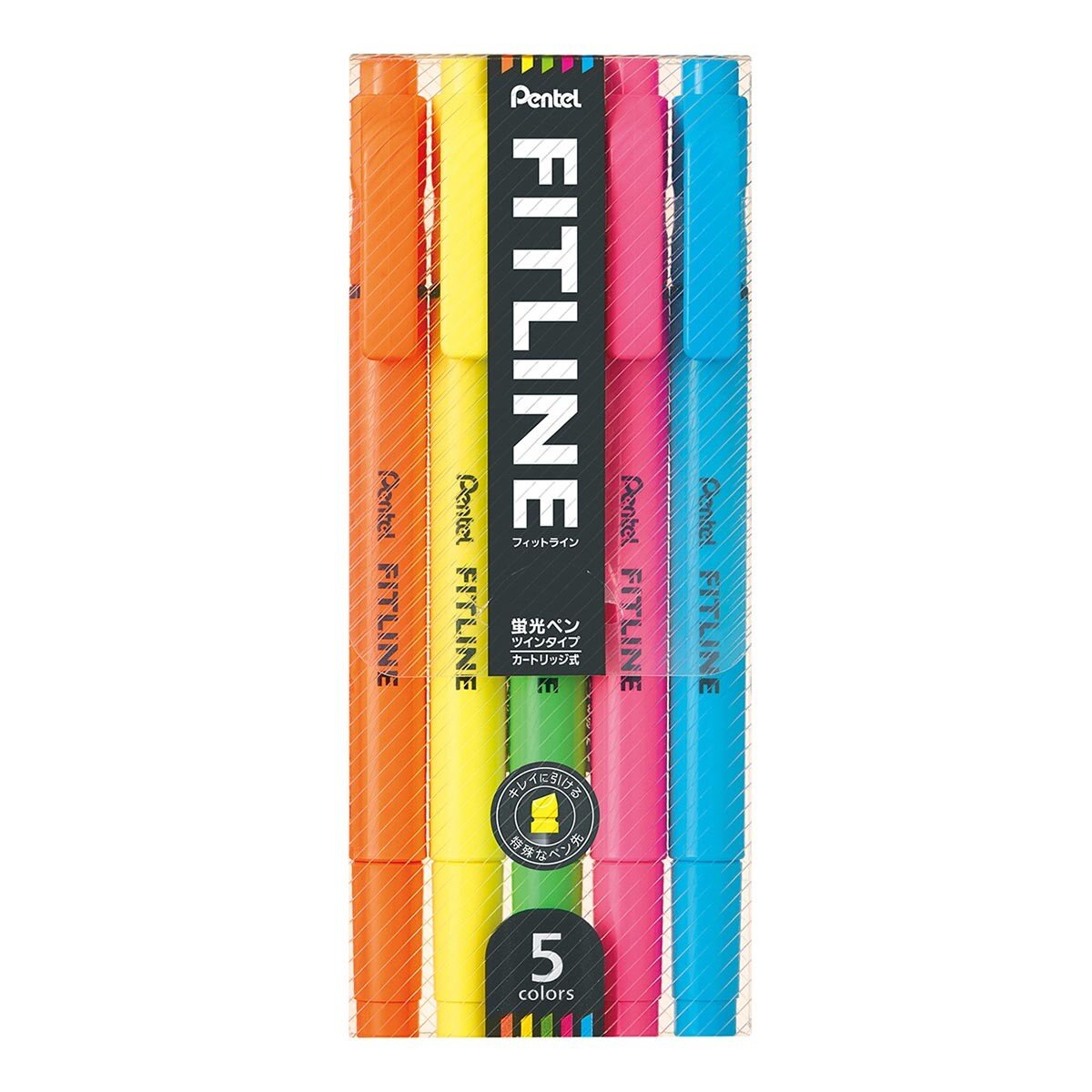 Pentel Fitline 雙頭螢光筆 20入裝多種顏色選擇