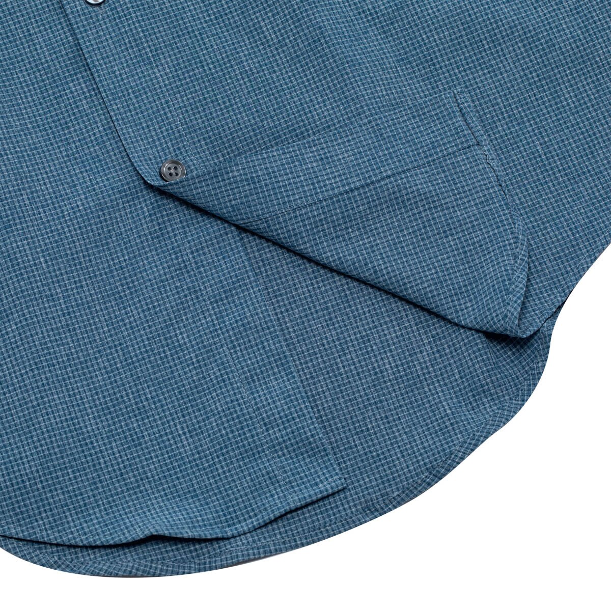 Kirkland Signature 科克蘭 男長袖彈性涼感免燙襯衫 藍色 領圍 16/16.5吋 X 袖長 32/33吋