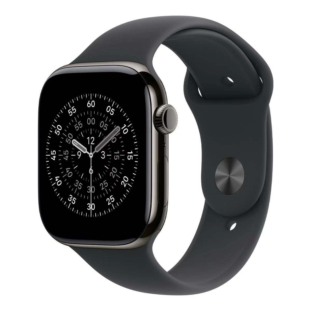 Apple Watch Series 11 GPS + 行動網路 46公釐 石瓦色鈦金屬錶殼 附黑色運動型錶帶 M/L 商品圖 1