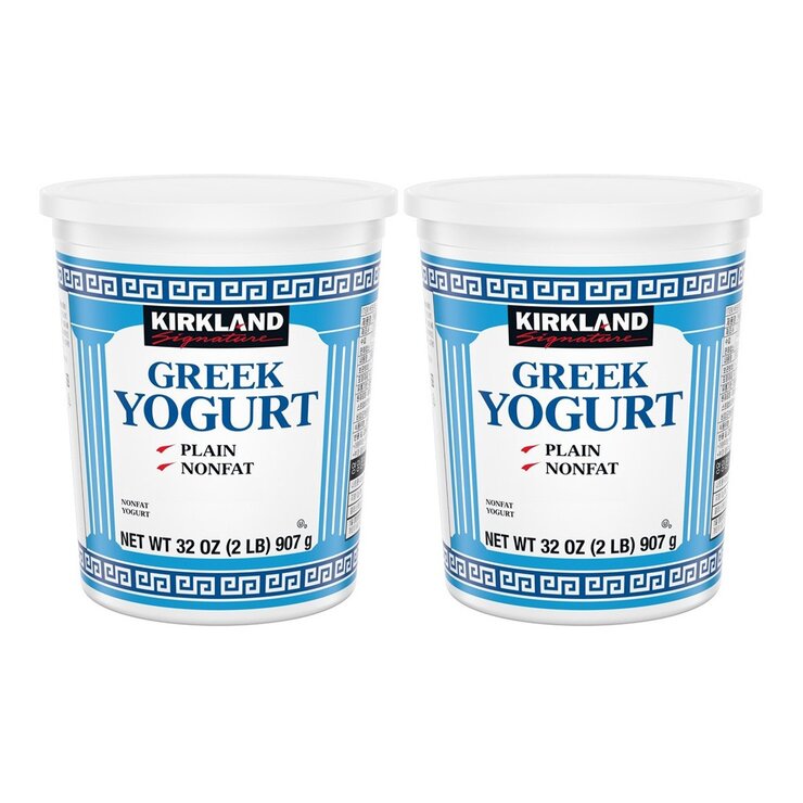 科克蘭 冷藏零脂希臘式優格 907公克 X 2入