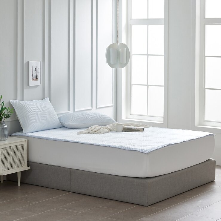 Allertect 雙人涼感墊 152公分 X 190公分 淺藍