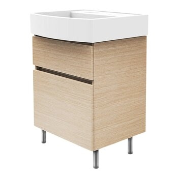 Kohler Flexispace 60公分 浴室收納櫃組 淺木色 (含面盆+浴櫃+櫃腳)