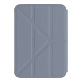 MAGEASY Facet 全方位支架透明背蓋保護套 iPad mini 7 2024 / A17 Pro / iPad mini 6 2021 阿拉斯加藍