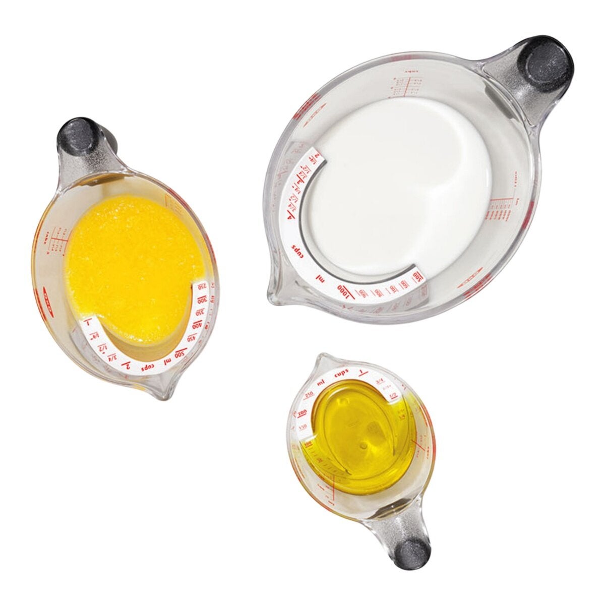 OXO 單耳塑膠輕鬆看量杯 3件組 OXO 單耳塑膠輕鬆看量杯 3件組