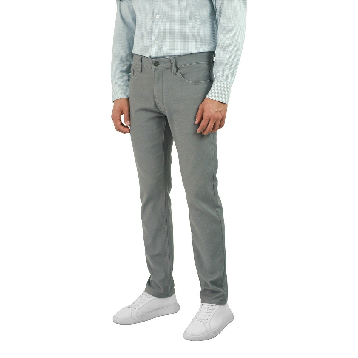 Jachs 男經典五口袋長褲 灰 腰圍 34吋 X 褲長 30吋