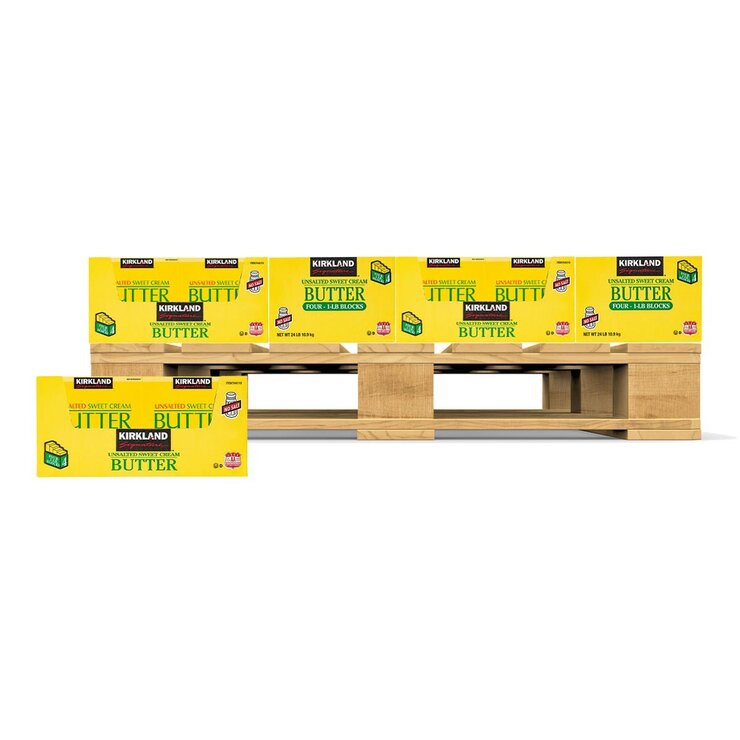 科克蘭 冷藏無鹽奶油 453公克 X 4入