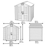Lifetime 7.5呎 X 4呎 戶外儲藏屋