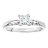 0.50克拉 方形鑽石戒指 VS2/I