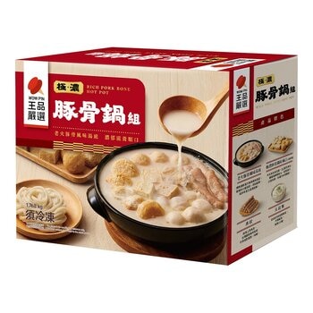 王品嚴選 冷凍極濃豚骨鍋組 1.768公斤