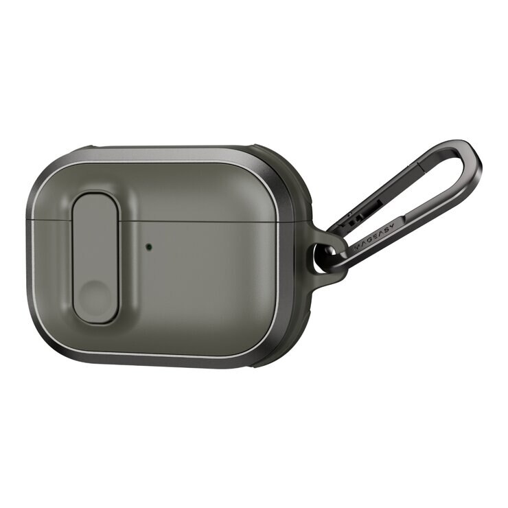 MAGEASY Odyssey with Wrist Strap 抗衝擊磁扣耳機殼 AirPods Pro 3 金屬綠
