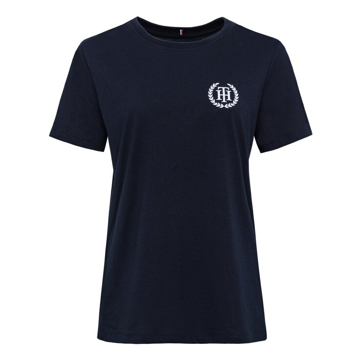 Tommy Hilfiger 女Logo短袖上衣 粉 M