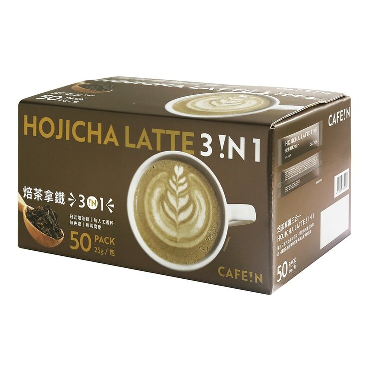 硬咖啡 焙茶拿鐵三合一 25公克 X 50入