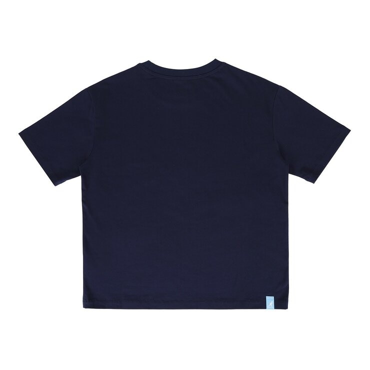 KANGOL 印花女短袖Logo上衣 深藍