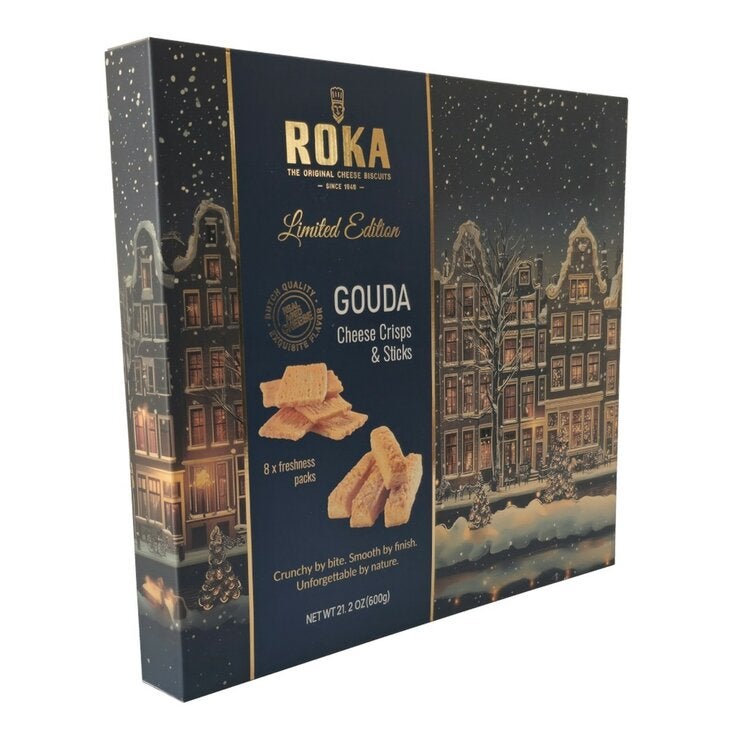 Roka 荷蘭熟成高達綜合起司脆餅&脆棒 600公克