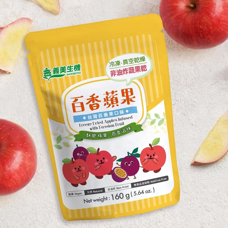 義美生機 百香蘋果 160公克