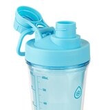 ThermoFlask 塑膠隨行搖搖杯 710毫升 X 2件組 藍+白