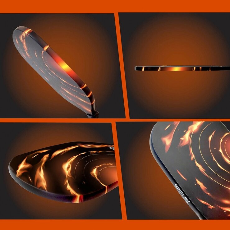 KASACA 火焰碳纖無邊匹克球拍