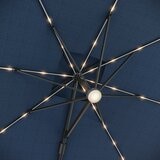 ATLeisure 10 呎戶外方形遮陽傘 附傘座 藍色