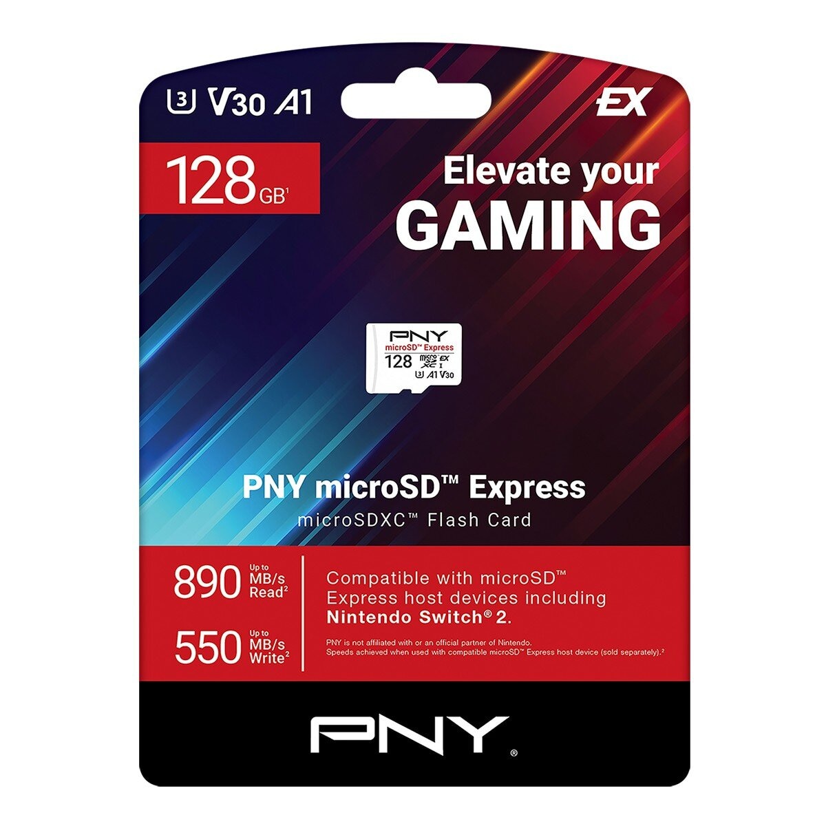 PNY microSD Express 128G U3 V30 A1 microSD 記憶卡