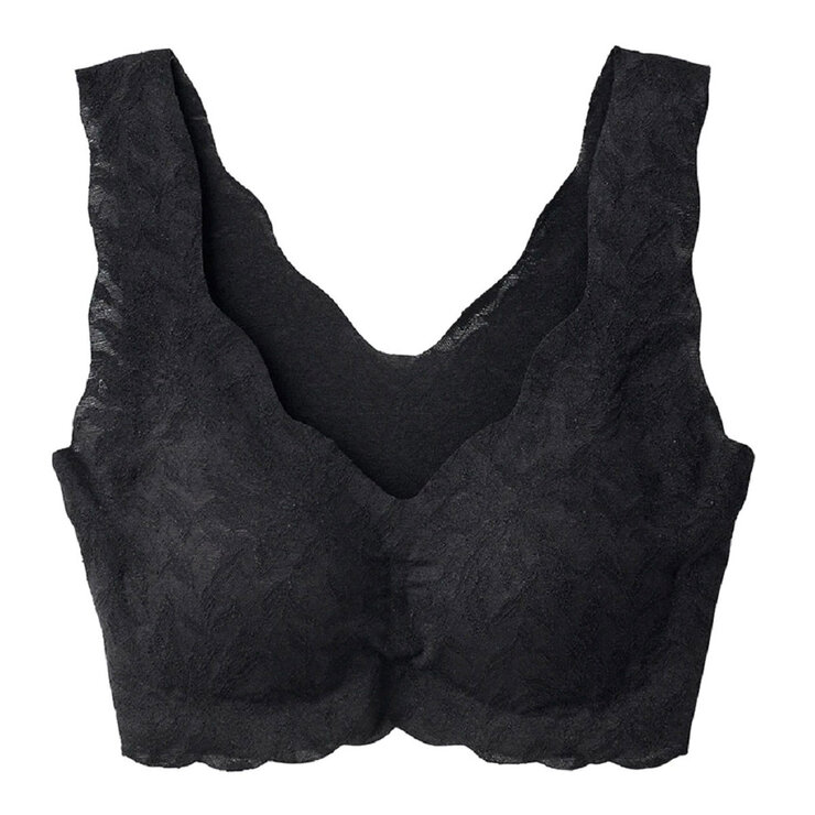 郡是 女無鋼圈內衣 黑 L