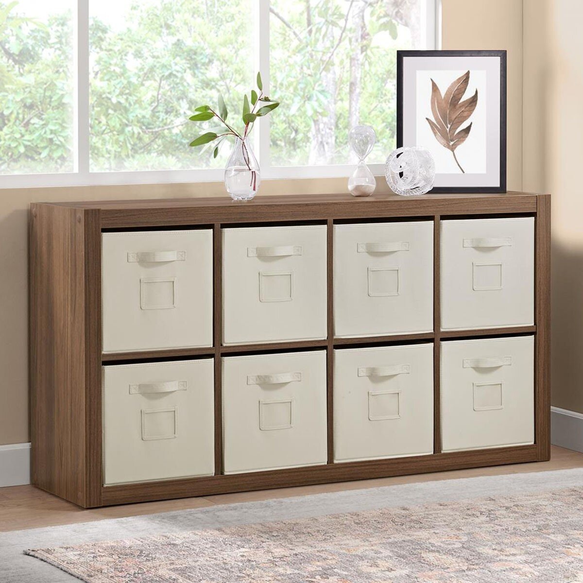 Bayside Furnishings 八格抽屜儲物櫃 棕色