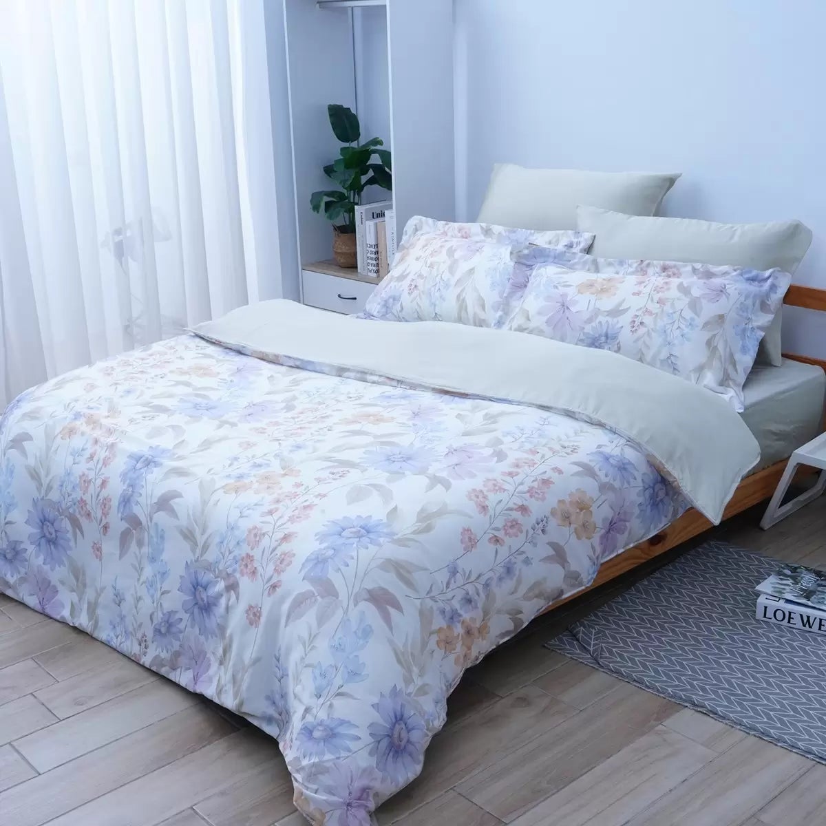 CASA 100%萊賽爾兩用被床包枕套六件組 嵐芯珀色 雙人 商品圖 1