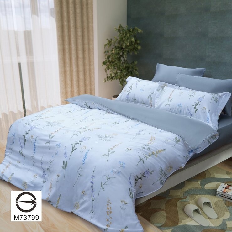 CASA 100%萊賽爾兩用被床包枕套六件組 清鈴綠 雙人