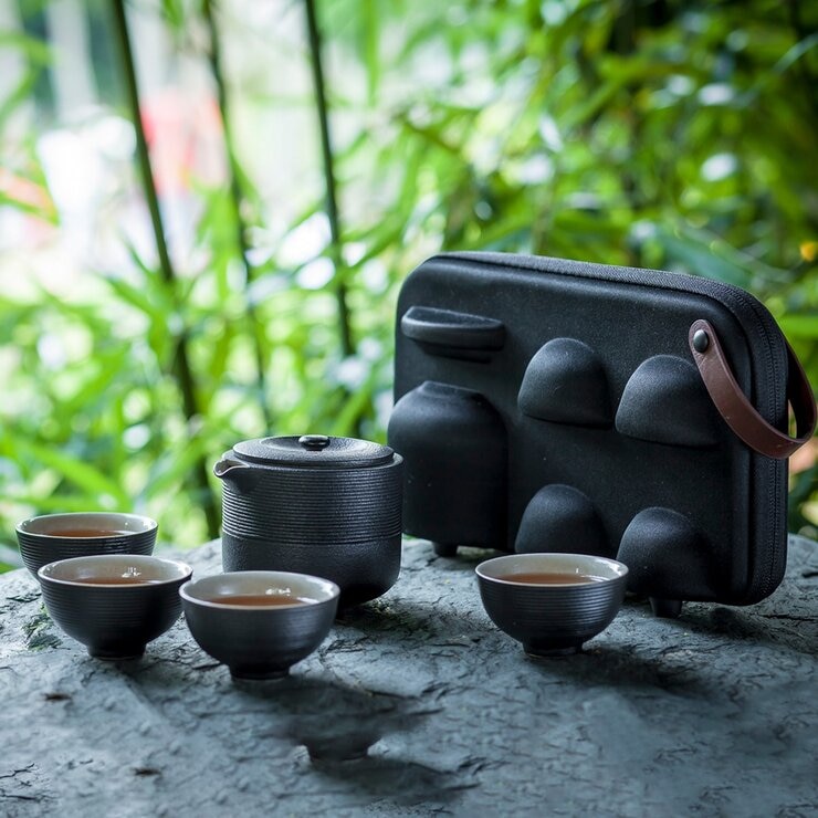 陸寶 紅點旋紋攜行裝 禪風黑