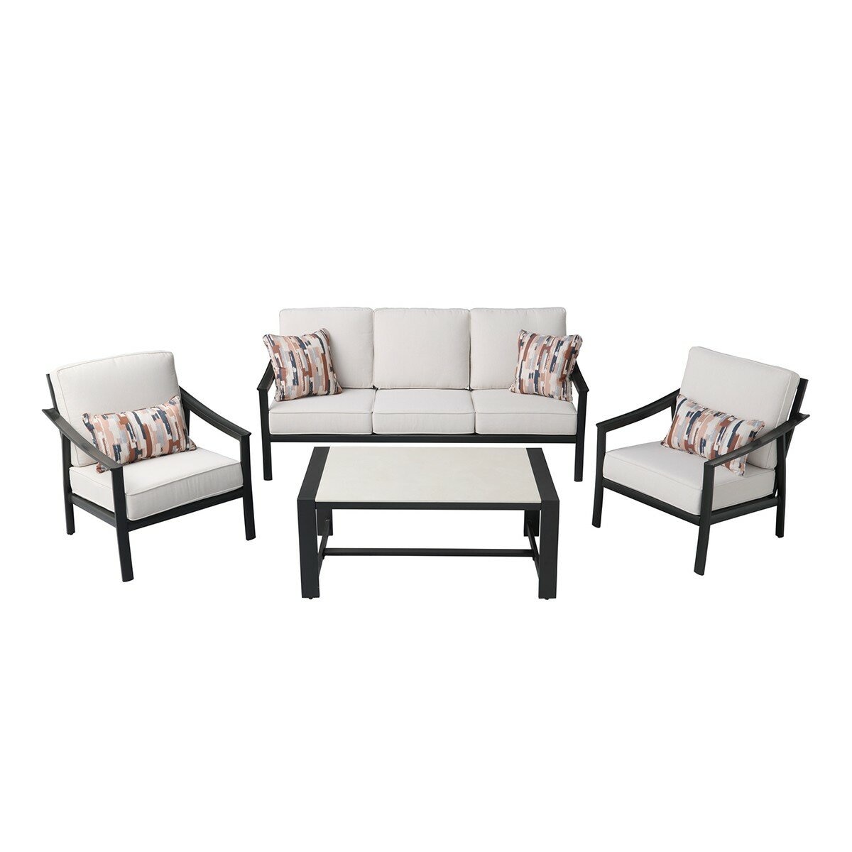 AGIO Stinsley 戶外休閒沙發四件組