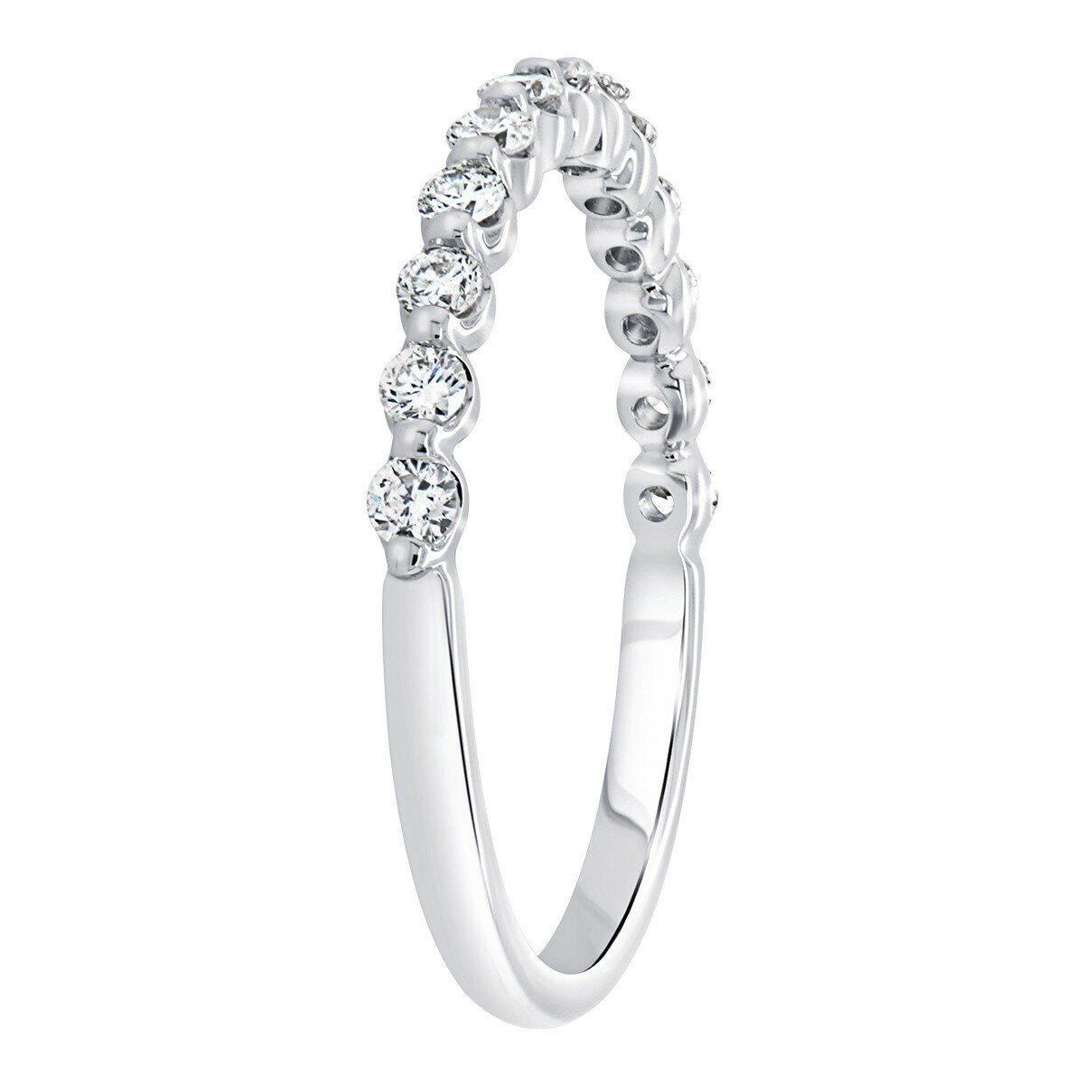 0.37克拉 18K白K金 圓形鑽石戒指 VS2/I