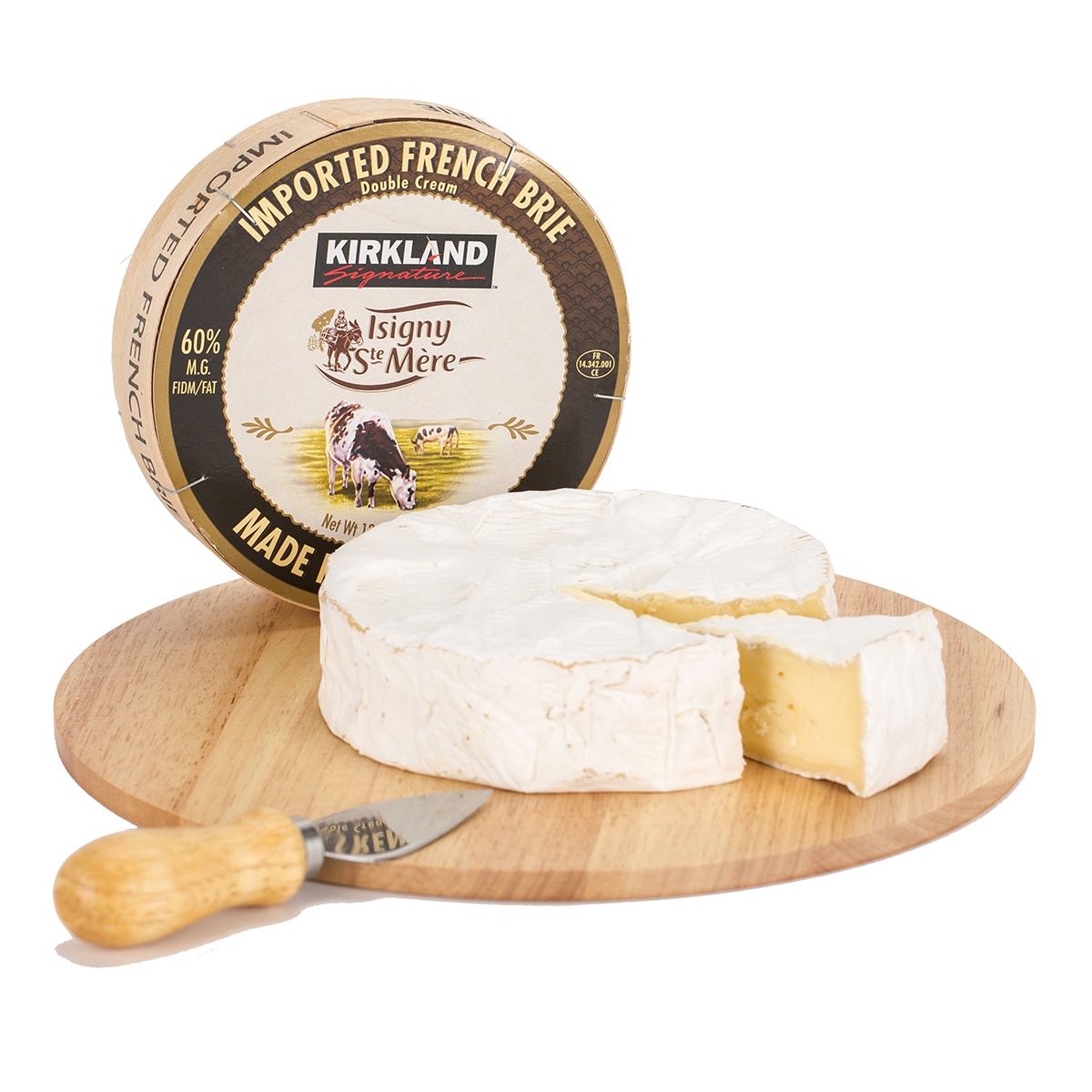 KIRKLAND SIGNATURE科克蘭ISIGNY DOUBLE CREAM BRIE布瑞乾酪380公克