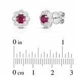 0.45克拉 紅寶石鑽石耳環 VS2/I 0.45克拉 紅寶石鑽石耳環 VS2/I