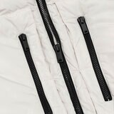 DKNY 男長版連帽外套 白