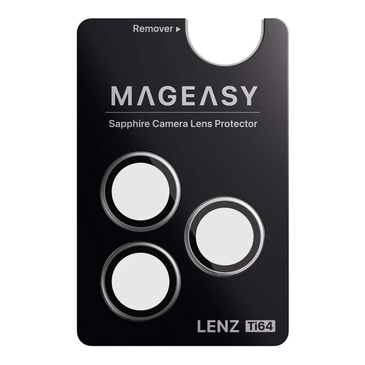 MAGEASY Bright M 不發黃軍規磁吸透明殼 iPhone 17 Pro(珊瑚磁圈) + 鏡頭保護貼Lenz鈦合金(鈦白) + Vetro 9H 鋼化玻璃保護膜
