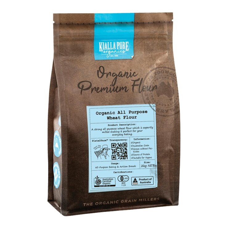 Kialla Pure 有機中筋麵粉 2公斤