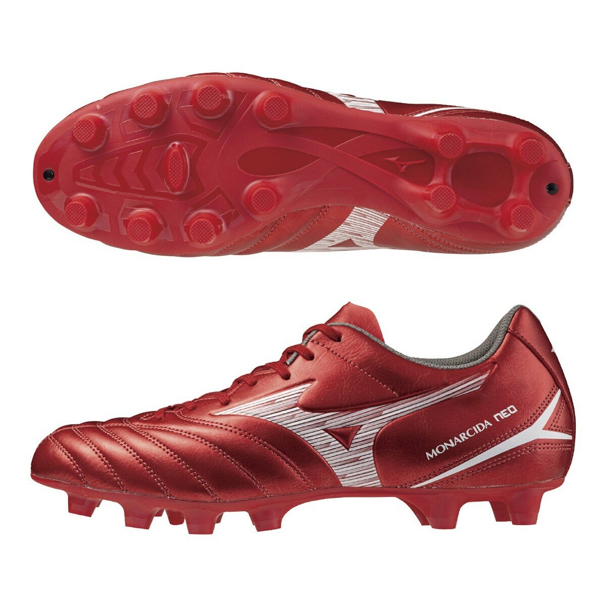 Mizuno 男足球鞋 MONARCIDA NEO lll SELECT P1GA252560 紅+白 27公分